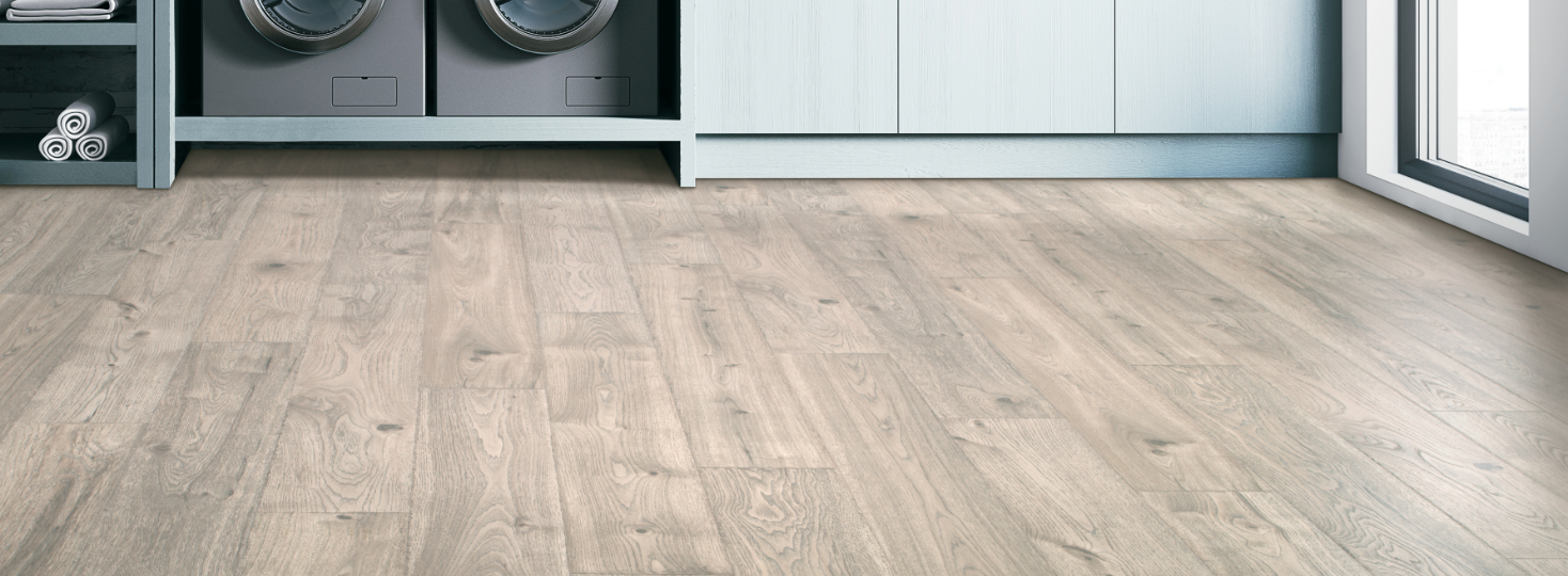 Durable Laminate Flooring in Laundry Room